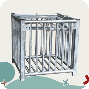 Fichier 25 Visuel sur le petit ratelier de box en acier mk horse solution